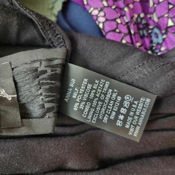 Anna Sui Sleeveless Shirt Dress w/ Silk Sash | Sz Medium | NWT - Picture 7 of 7